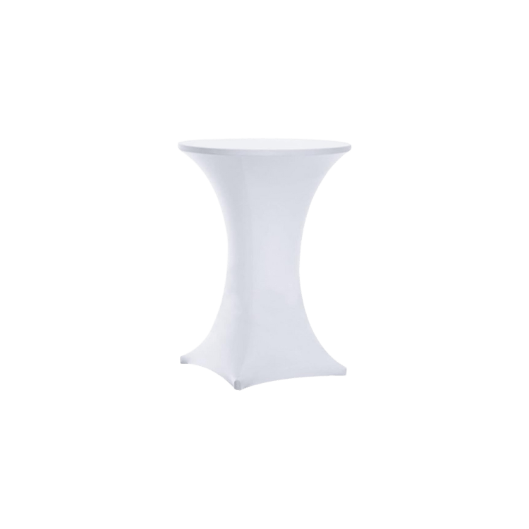 White Cocktail Spandex Tablecloth