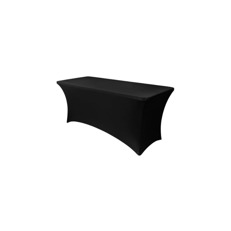 Black Rectangle Spandex Tablecloth